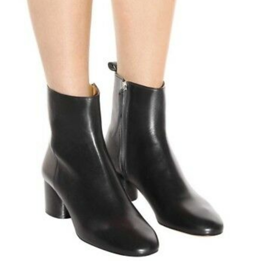 Isabel Marant Etoile Deyissa ankle boots sz 38 7.5/8 black leather